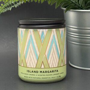 BBW Island Margarita Bath & Body Works Mason Jar Single Wick Candle